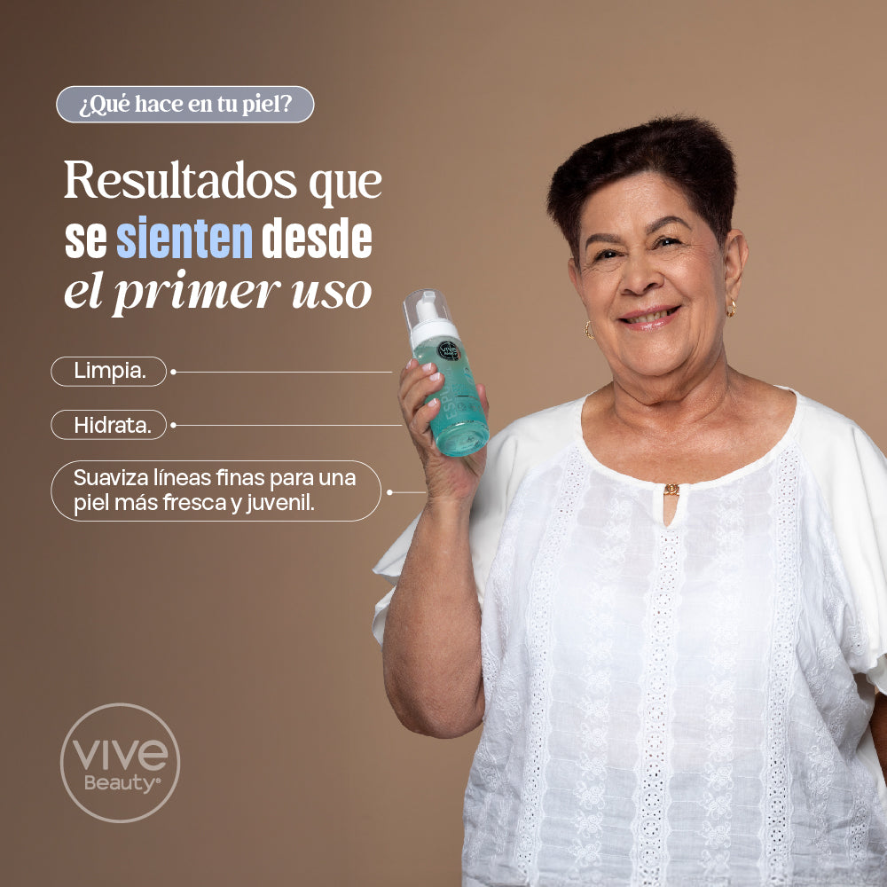 Vive Beauty Espuma Facial Acido Hialuronico + Aloe Vera 150 ml