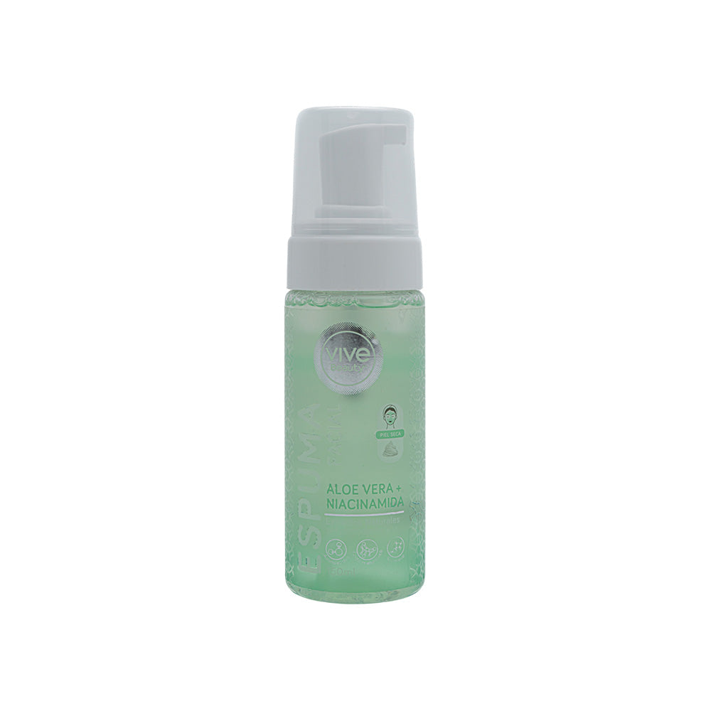 Vive Beauty Espuma Facial Aloe Vera + Niacinamida 150 ml