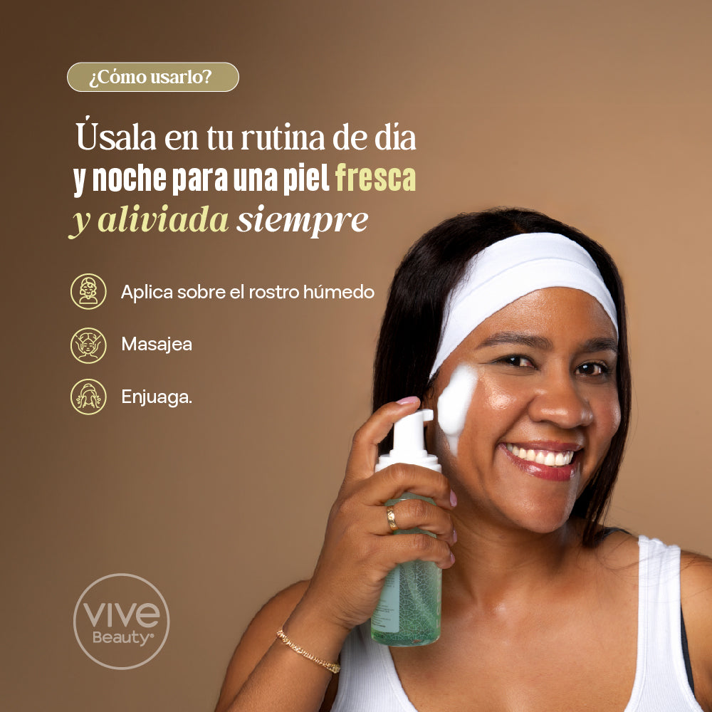 Vive Beauty Espuma Facial Aloe Vera + Niacinamida 150 ml