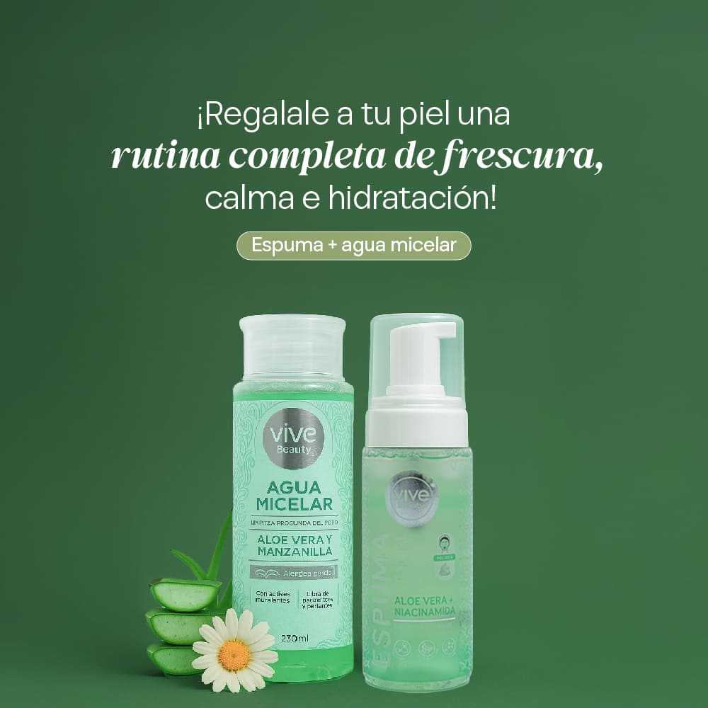 Vive Beauty Espuma Facial Aloe Vera + Niacinamida 150 ml