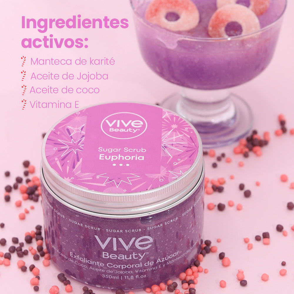 Vive Beauty Exfoliante de Azucar Euphoria 350 ml