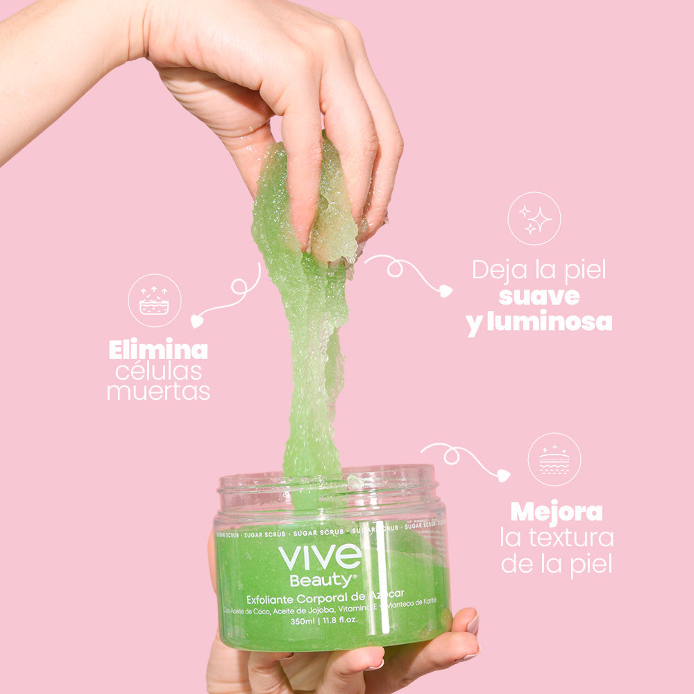 Vive Beauty Exfoliante de Azucar Green Glow 350 ml