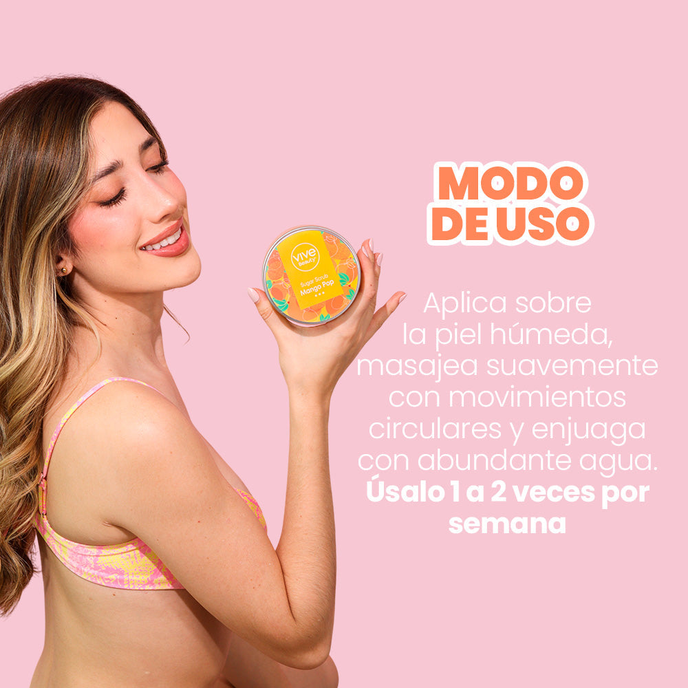 Vive Beauty Exfoliante de Azucar Mango Pop 350 ml