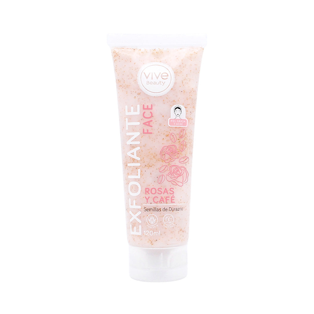 Vive Beauty Exfoliante Facial Rosas 120 ml