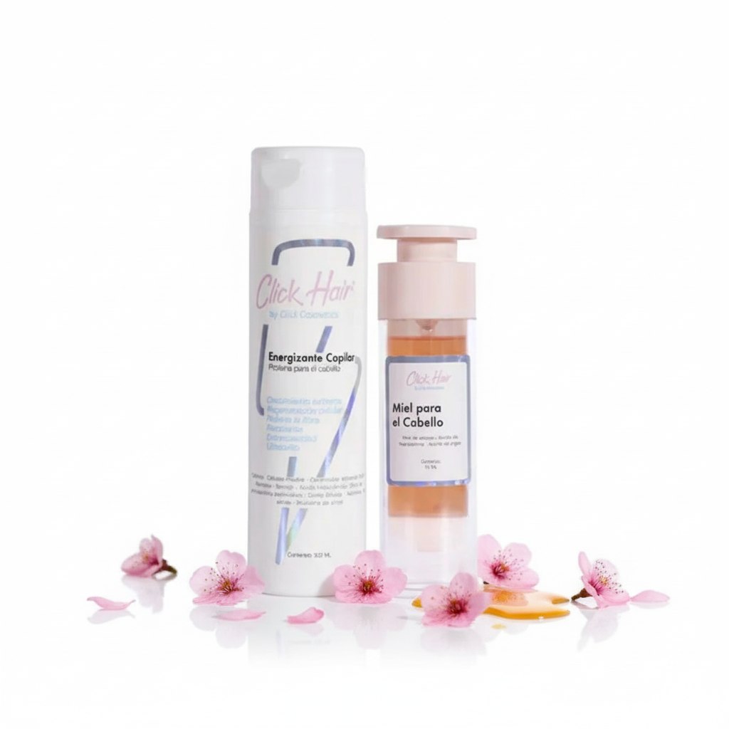 Click Hair Honey for hair and Hair Energizer (2 Pack)