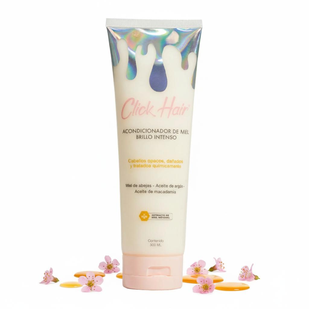 CLICK HAIR ACONDICIONADOR DE MIEL BRILLO INTENSO 300ML