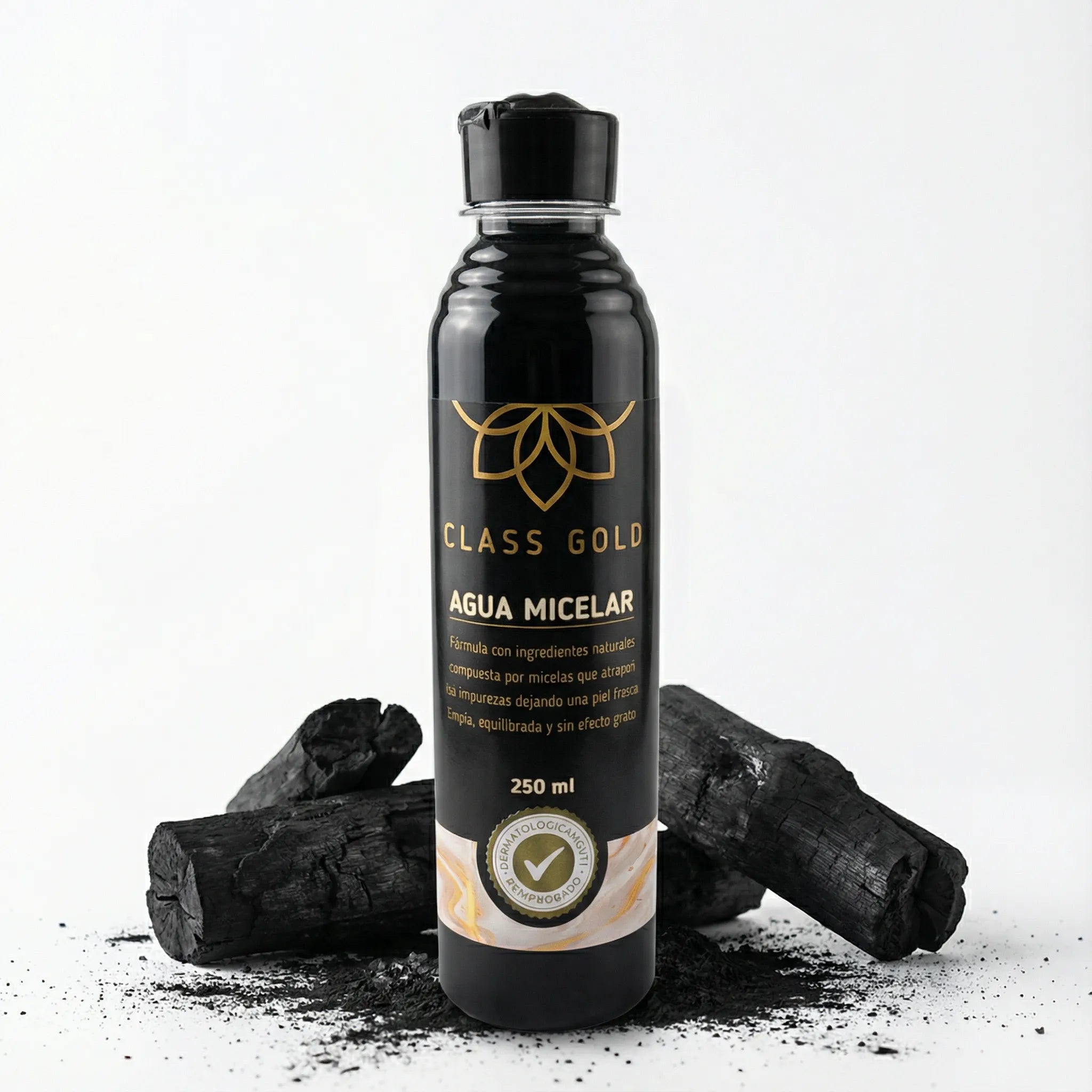 Class Gold Micellar Water with Activated Carbon 250 ml (1 pack) 