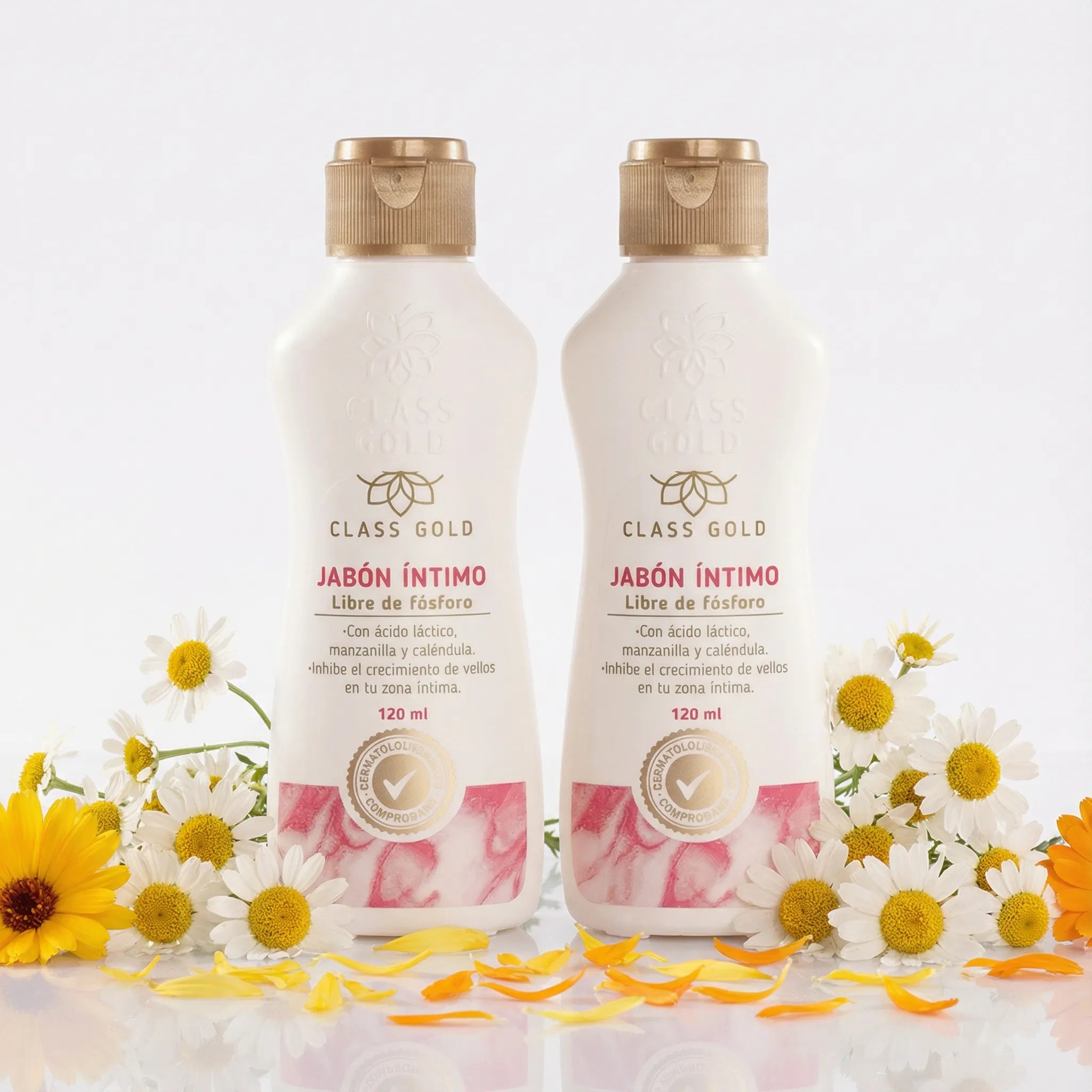 Class Gold Jabon Intimo Inhibidor De Vello 120ml (2 Pack)