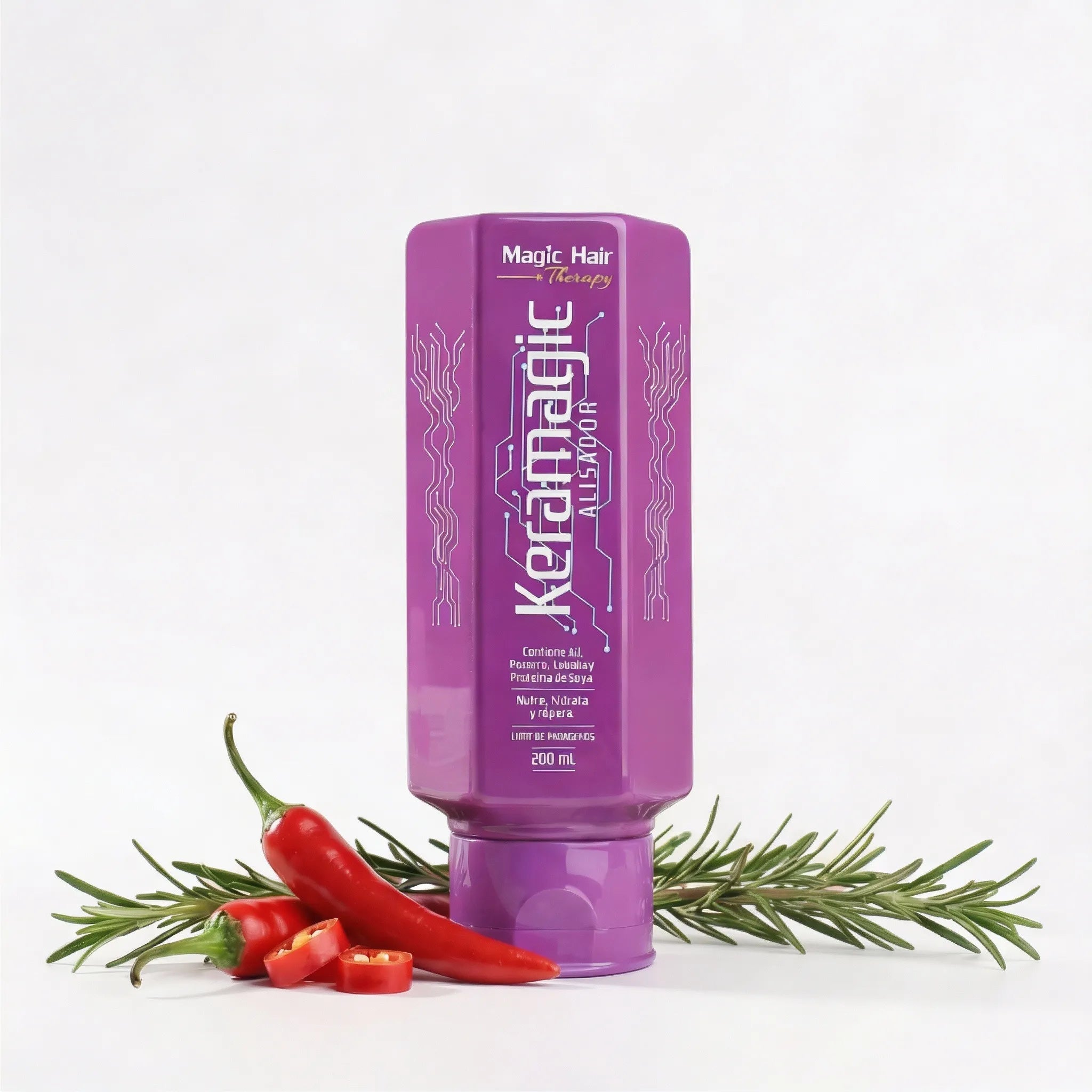 Magic Hair shampooo Pilostrong x 500 ml y acondicionador pilostrong x 500ml + keratina keramagic x200ml (3 pack)