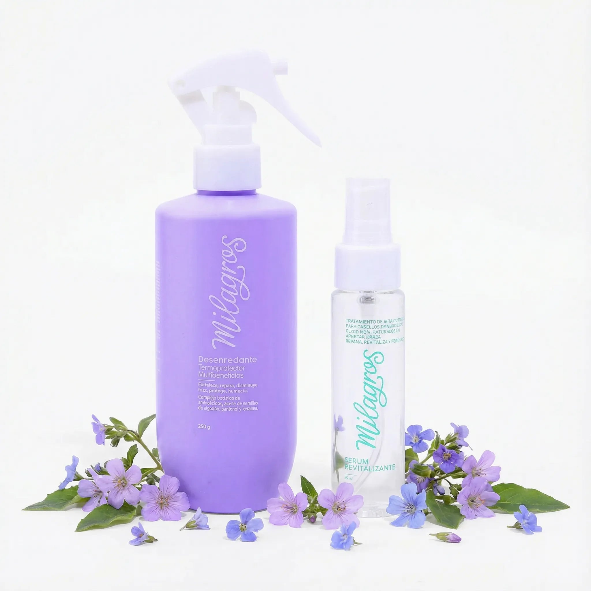 Milagros Serum Revitalizante  y Milagros Desenredante termoprotector (2 pack)