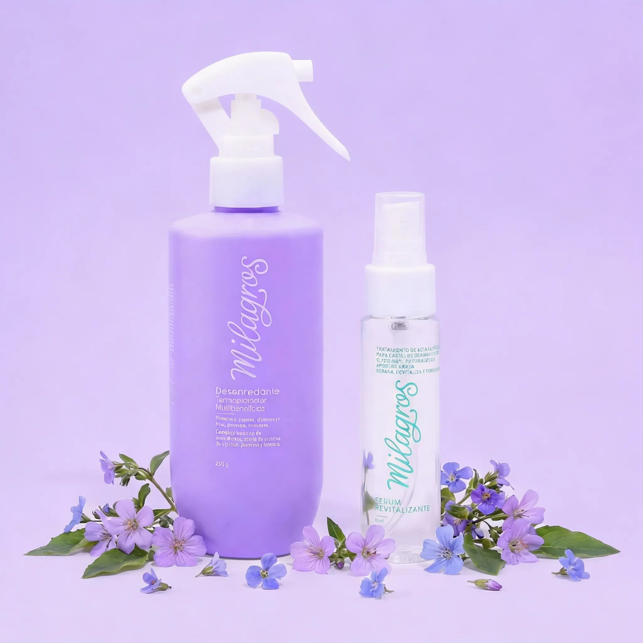 Milagros Serum Revitalizante  y Milagros Desenredante termoprotector (2 pack)