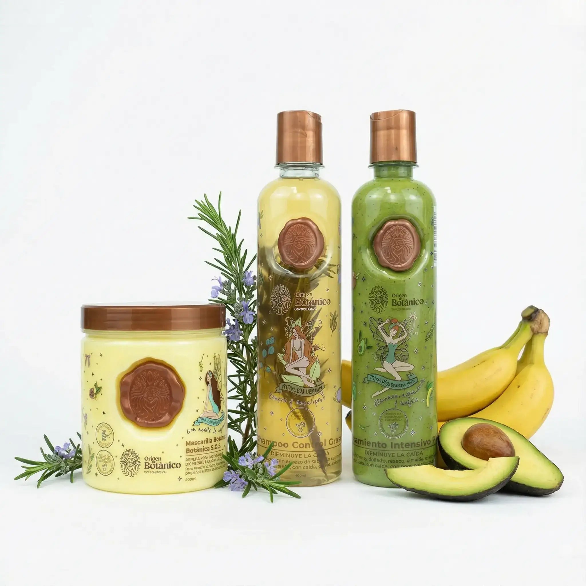 Ritual Botanico Rosemary Shampoo, Plex Intensive Treatment and Ritual Botanico Hair Bomb Mask (3 Pack)