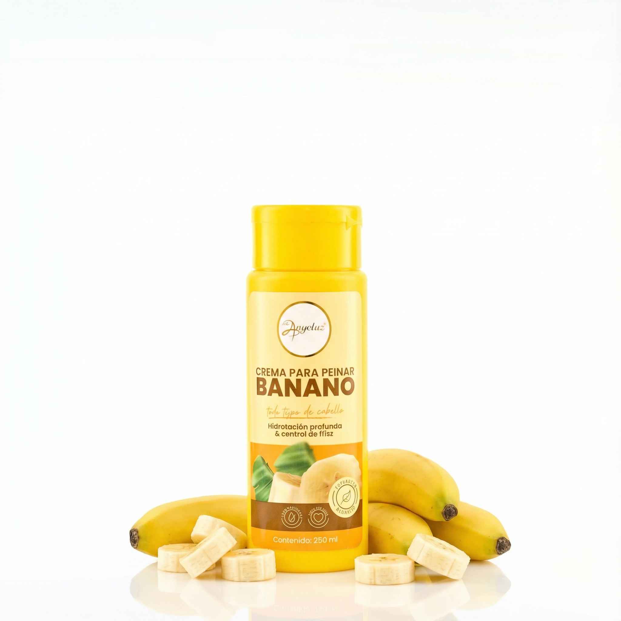 Anyeluz crema para peinar de banano x250ml