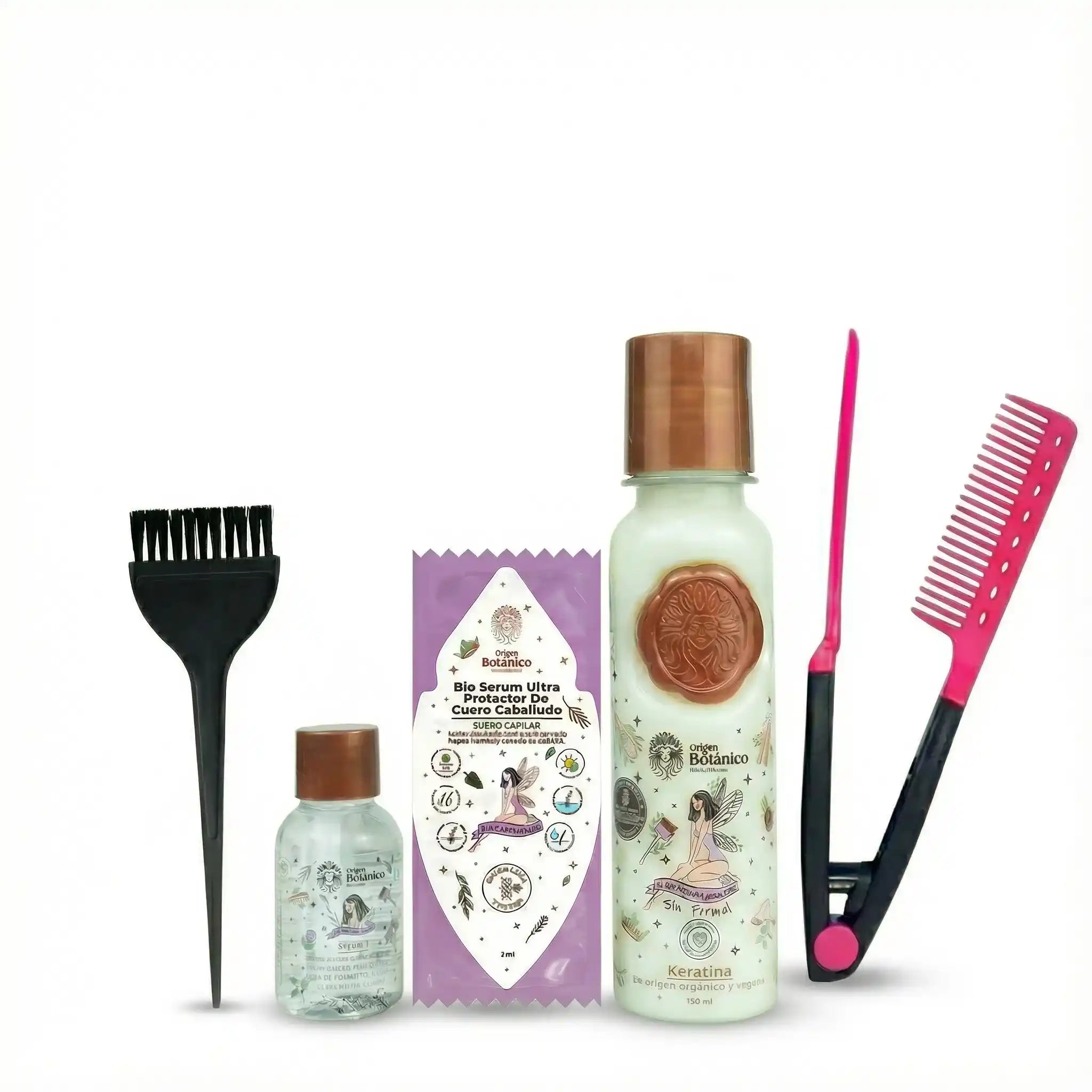 Botanical Ritual Keratin + Brush + Comb for straightening iron (3 Pack) 