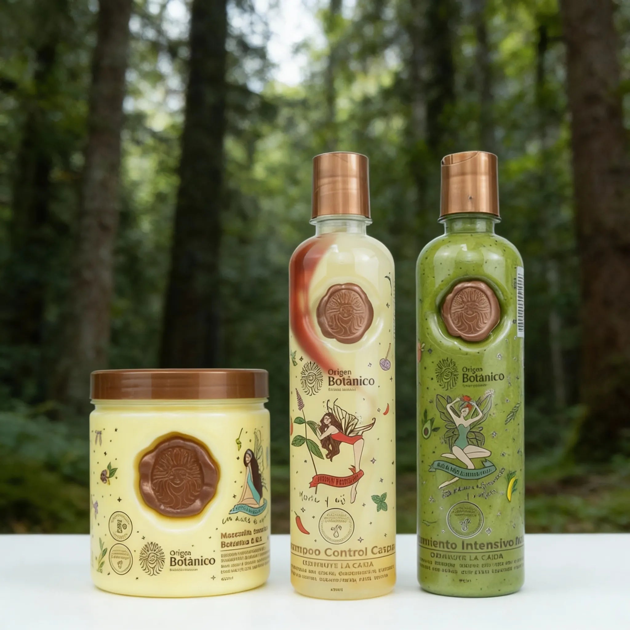 Ritual Botanico Shampoo Aji, Intensive Plex Treatment and Ritual Botanico Hair Pump (3 Pack)