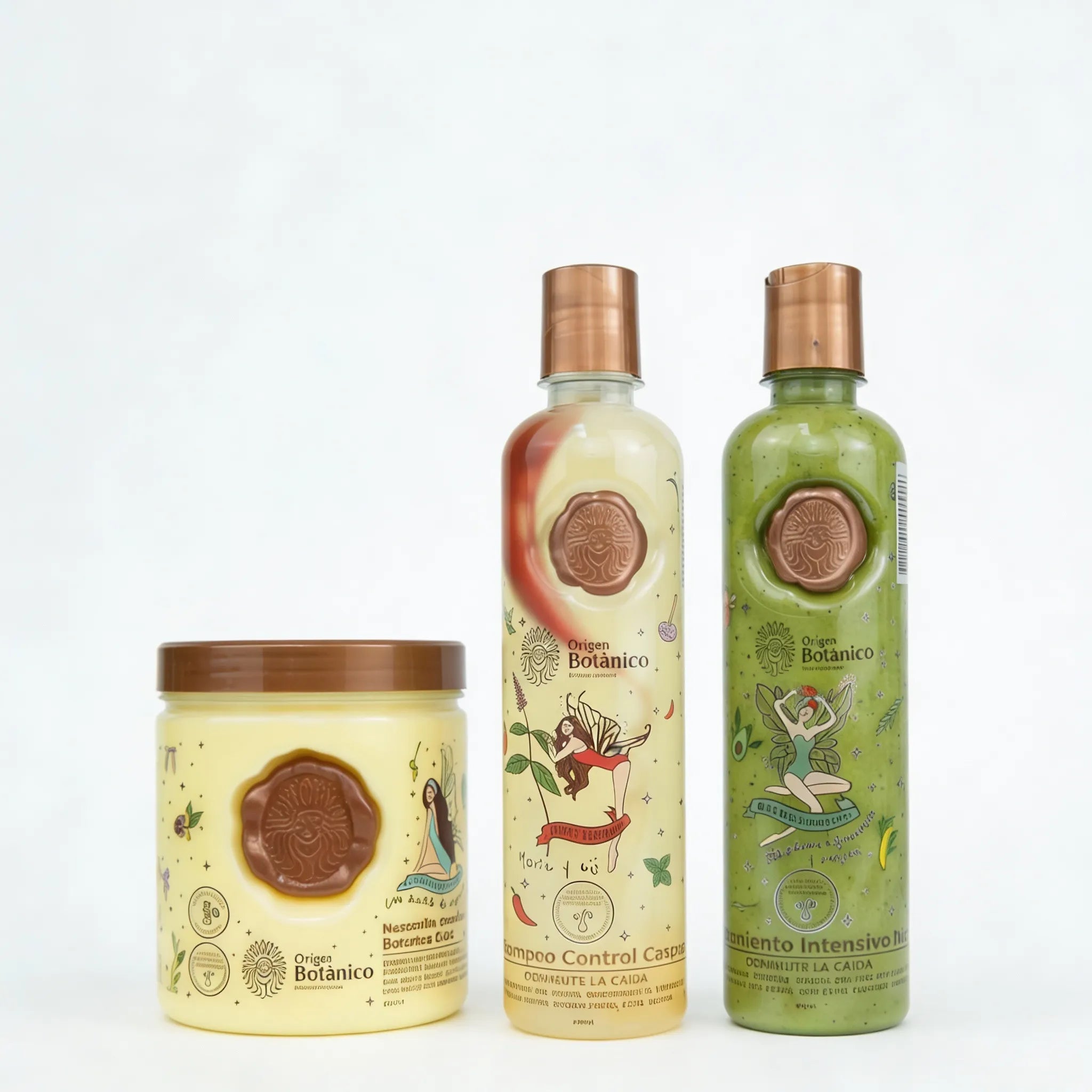 Ritual Botanico Shampoo Aji, Intensive Plex Treatment and Ritual Botanico Hair Pump (3 Pack)