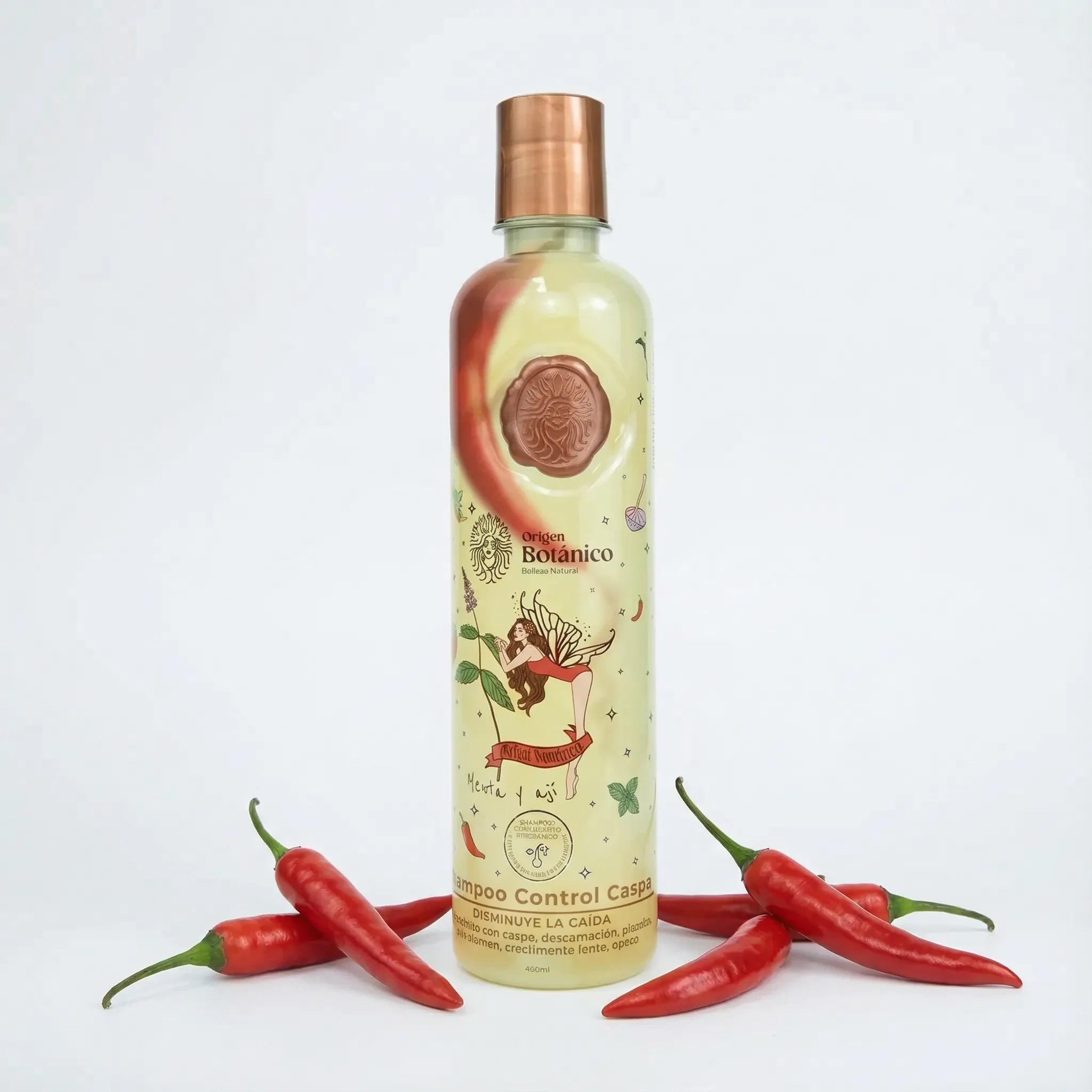 Origen Botanico Shampoo Con Menta Y Aji 400ml