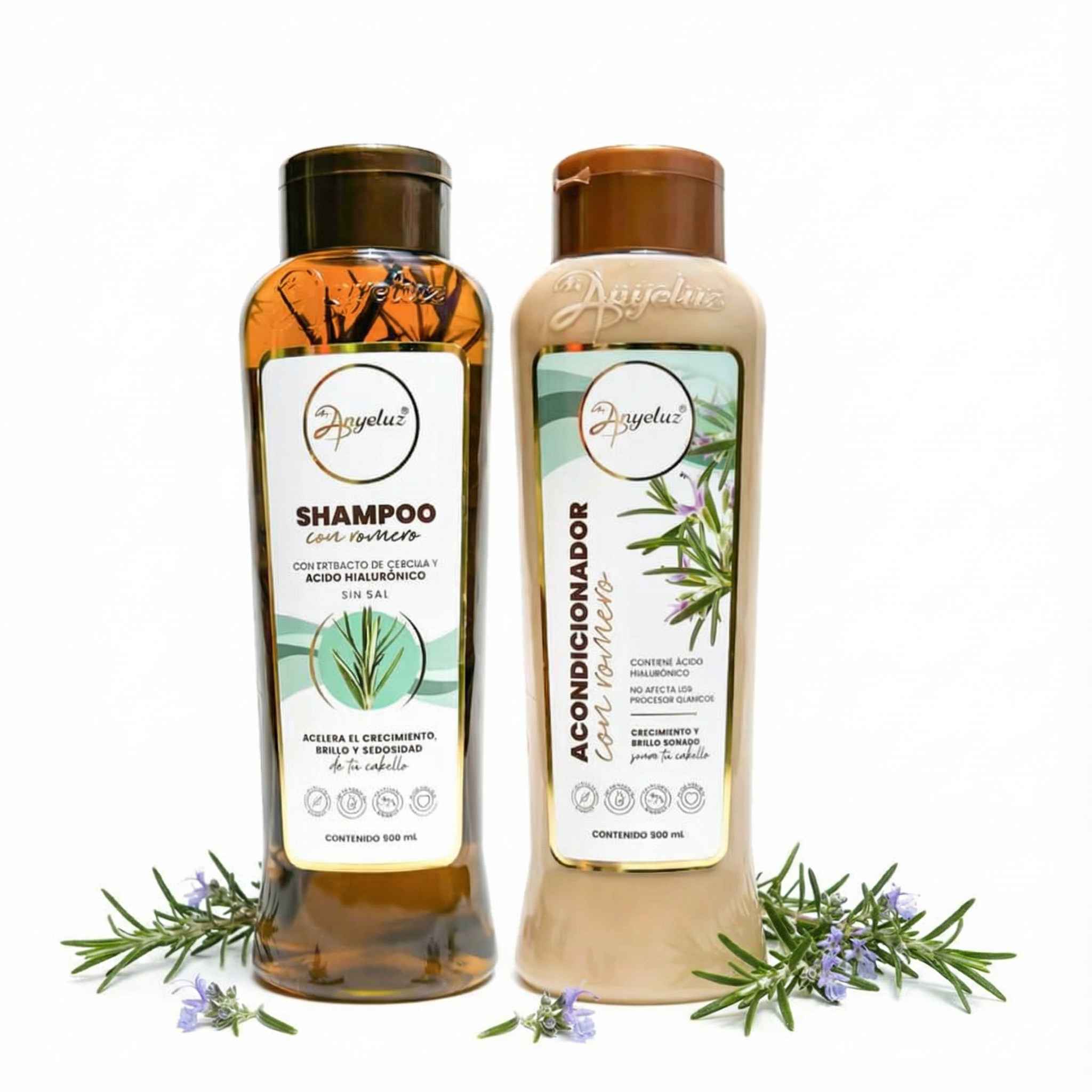 Anyeluz Rosemary Shampoo and Anyeluz Rosemary Conditioner (2 pack) 