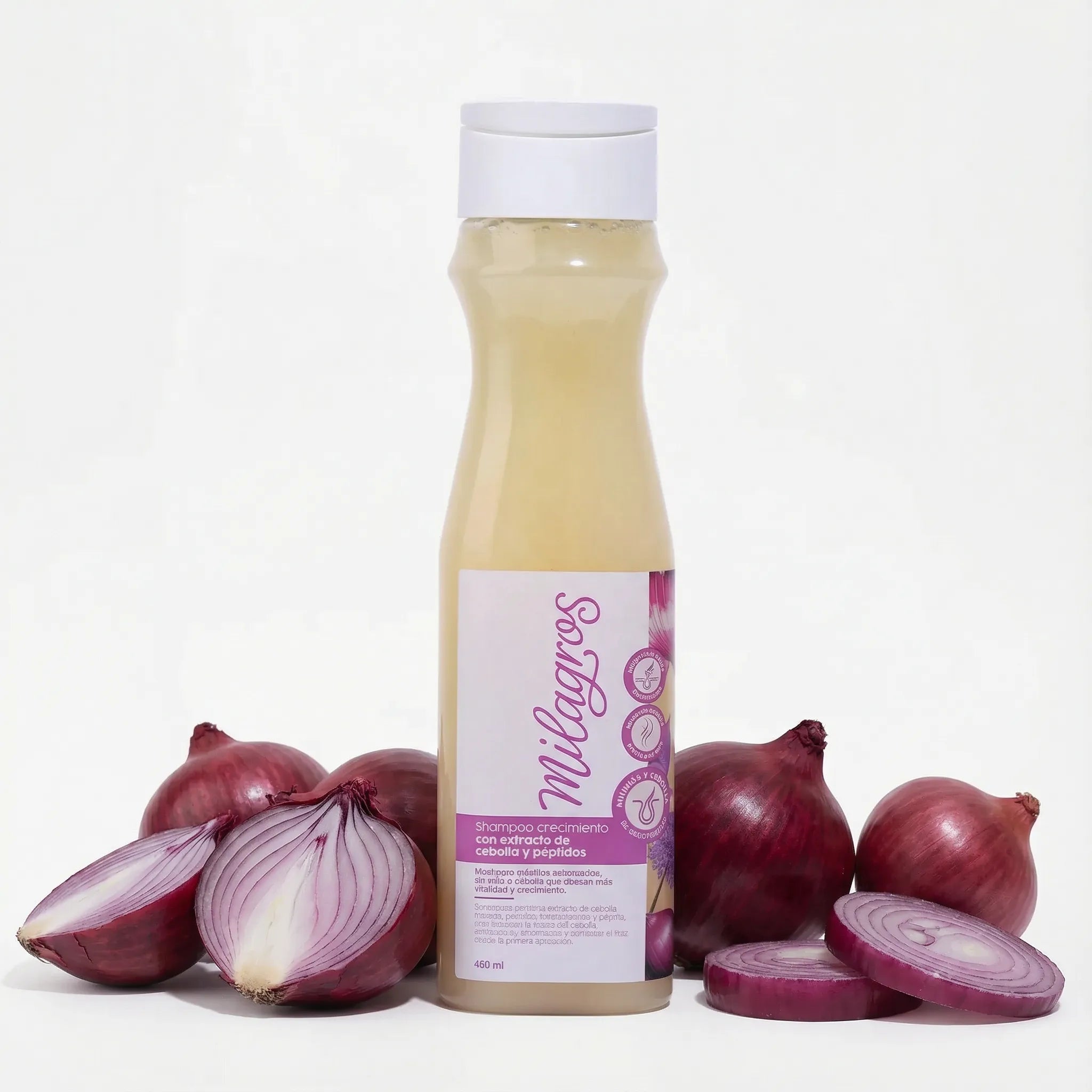 Milagros Shampoo Crecimiento con Extractos de Cebolla y Peptidos 450ml