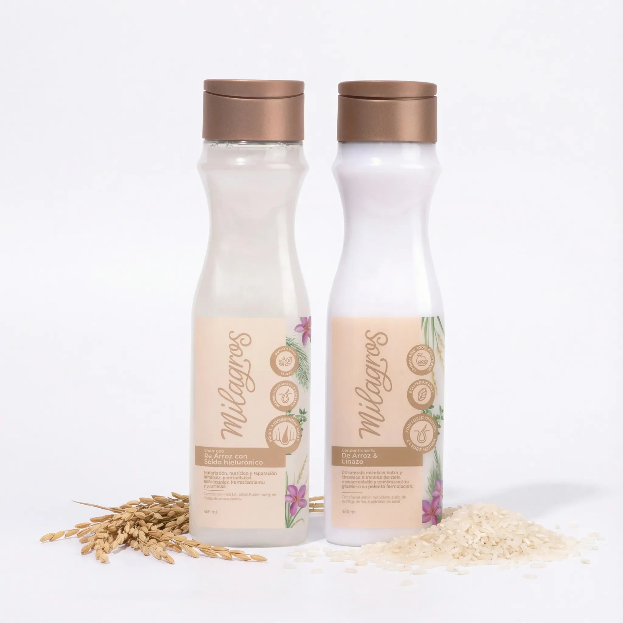 Milagros Shampoo de Arroz y Milagros Acondicionador de Arroz (2 pack)