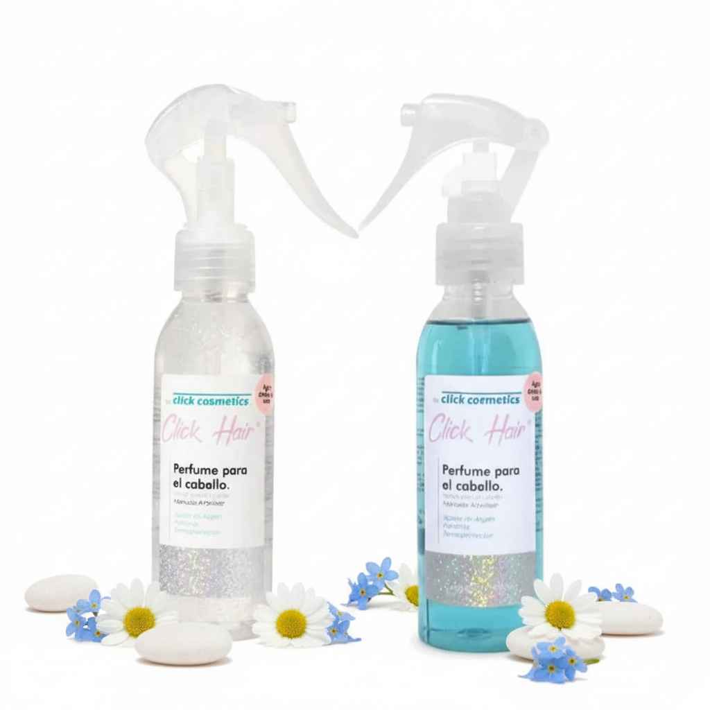 Click Hair Perfume for hair Transparent and Blue (2 Pack)