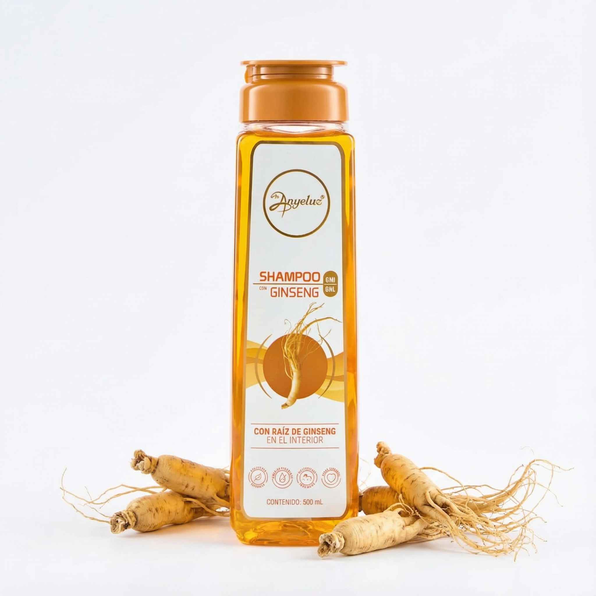 Anyeluz shampoo with ginseng x500ml