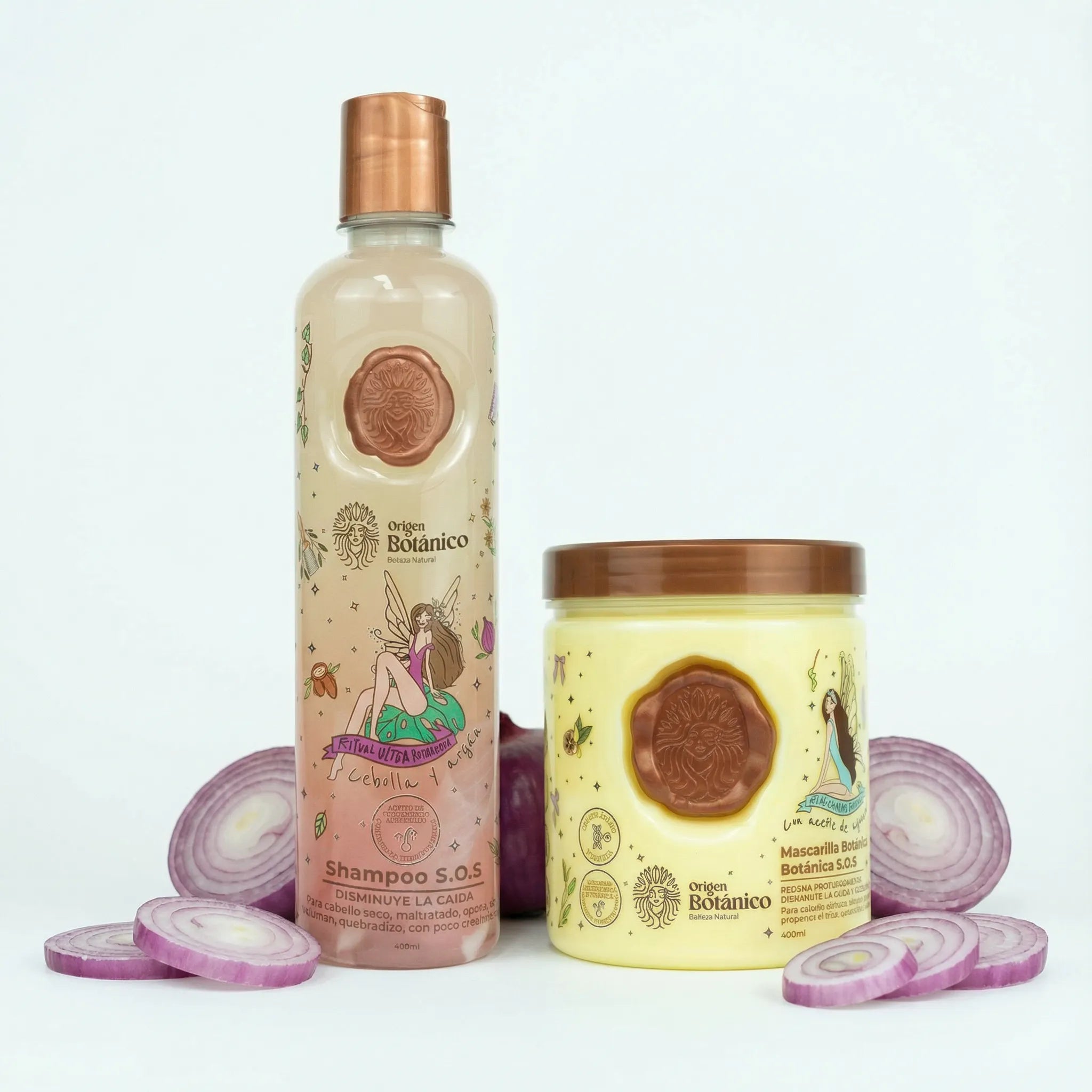 Ritual Botanico Shampoo Onion and Ritual Botanico Hair Bomb Mask (2 Pack)