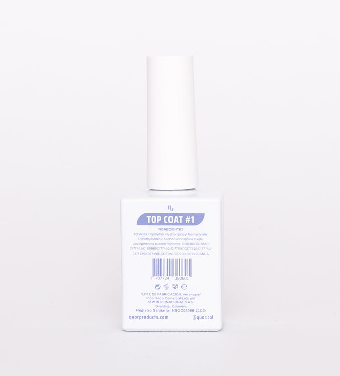 Quor Top Coat #1  Brillante 15ml
