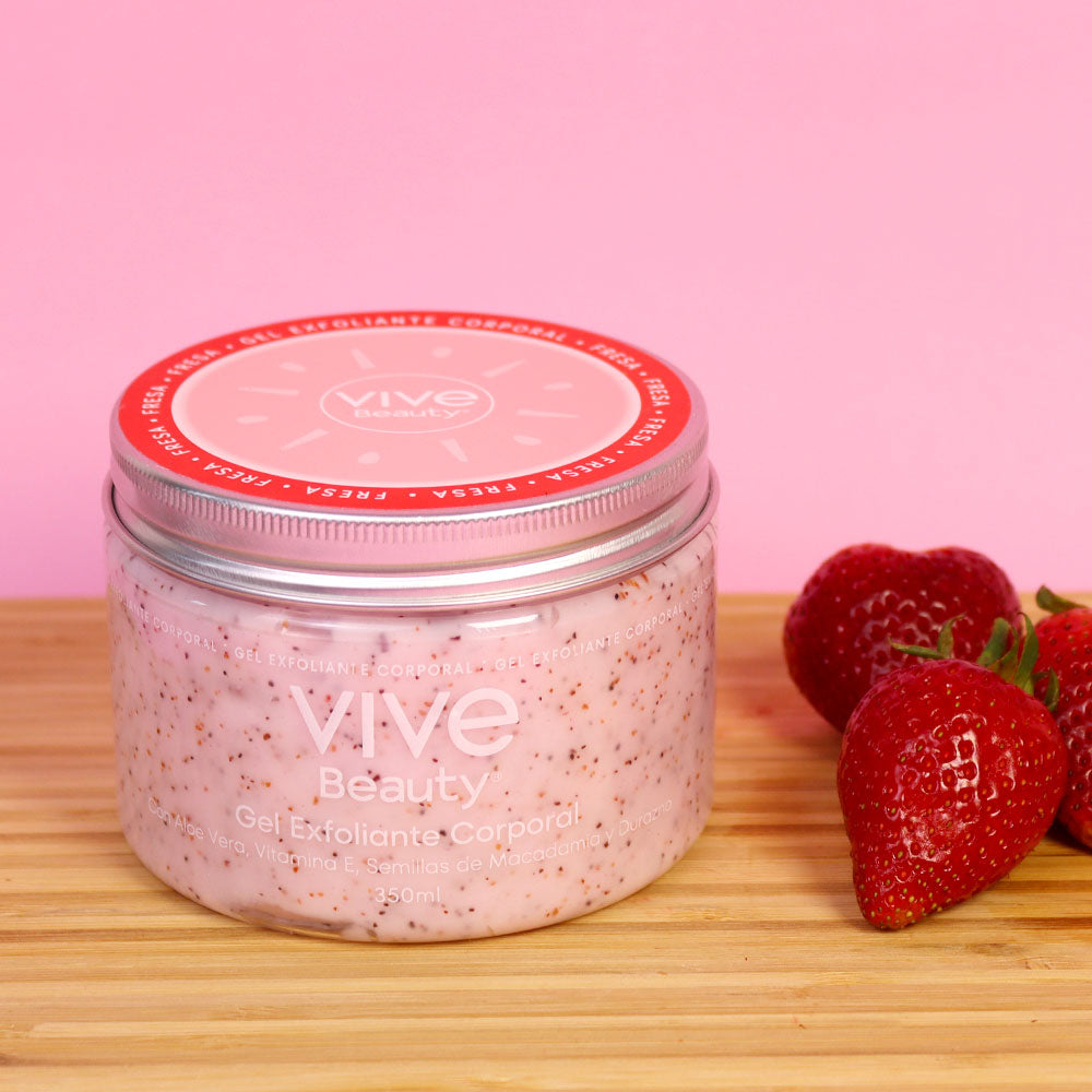 Vive Beauty Gel Exfoliante Fresa 350 ml