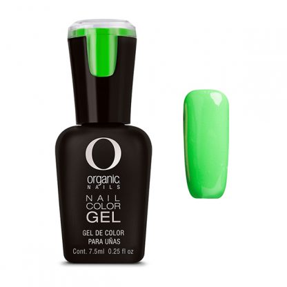 Organic Nails Gel semi-permanente para unas Color Glow Green 064 x7.5 ml