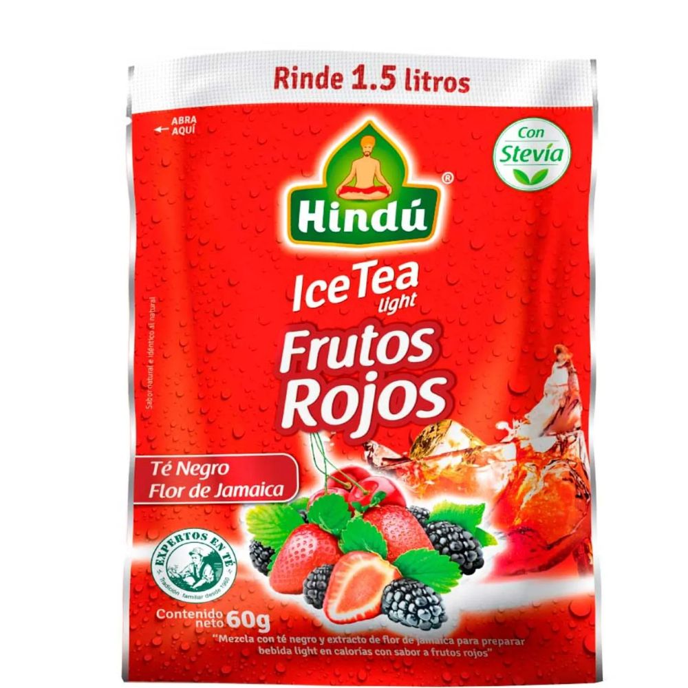 HINDU Mezcla frutos rojos ice tea Hindu x60gr