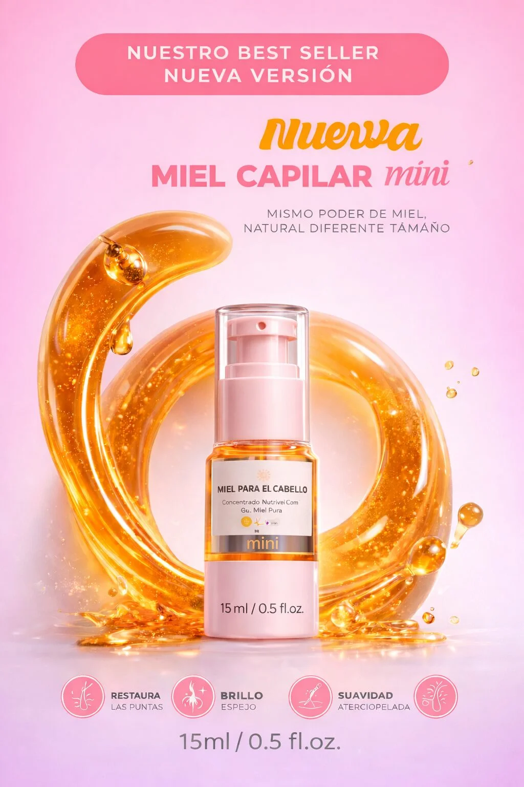 CLICK HAIR MINI MIEL CAPILAR CON ARGAN 20ml
