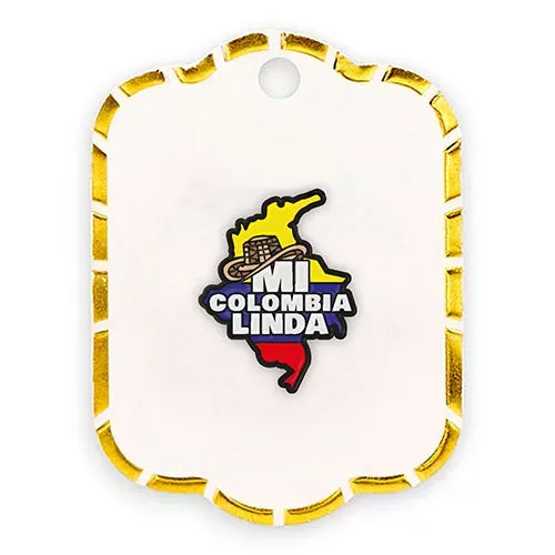Pin metalico Mi Colombia Linda PC-06