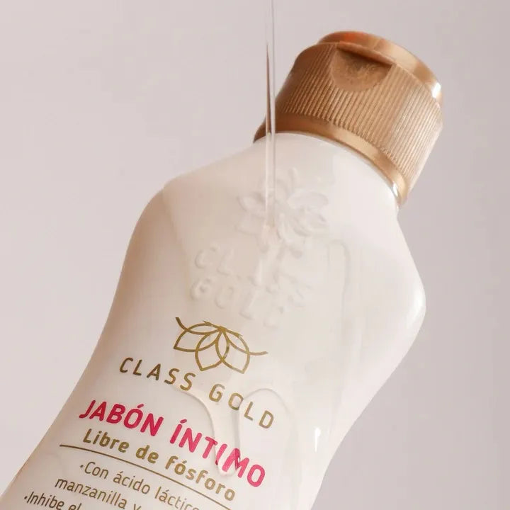Class Gold Jabón Intimo Libre de Fosforo Inhibidor De Vello 120ml (1 pack)
