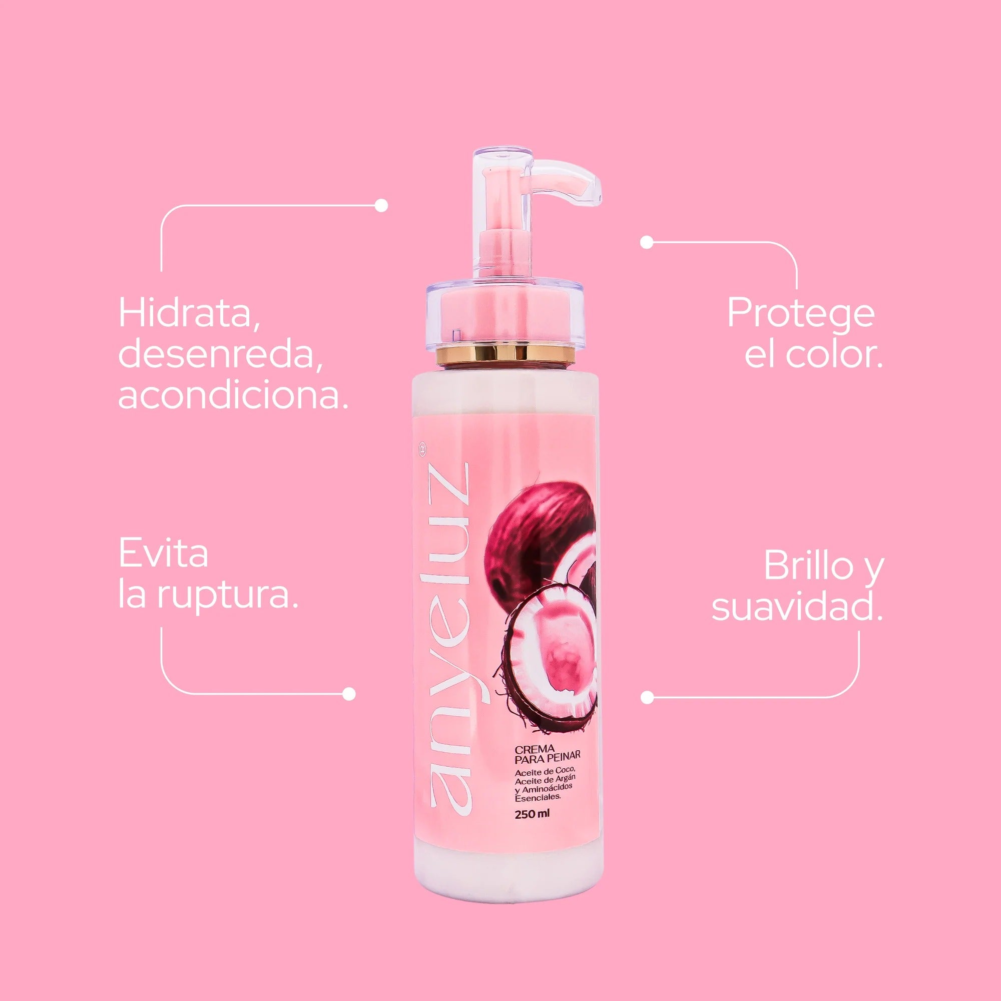 Anyeluz Crema Para Peinar 250mL