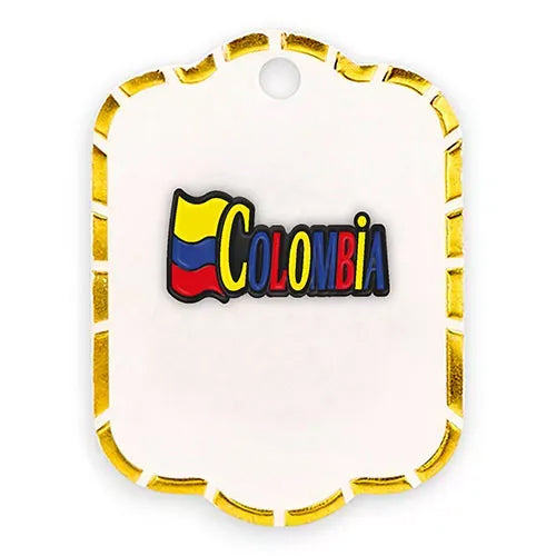 Pin metalico letras colombia PD-11