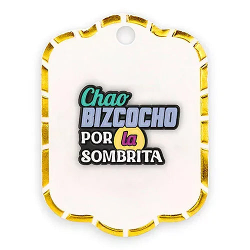 Pin metalico Chao Bizcocho por la sombrita 1 PB-08