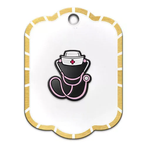Pin metálico estetoscopio de enfermeraN PB-11