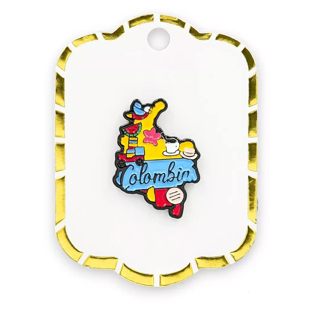 Pin metálico mapa Colombia PE-03