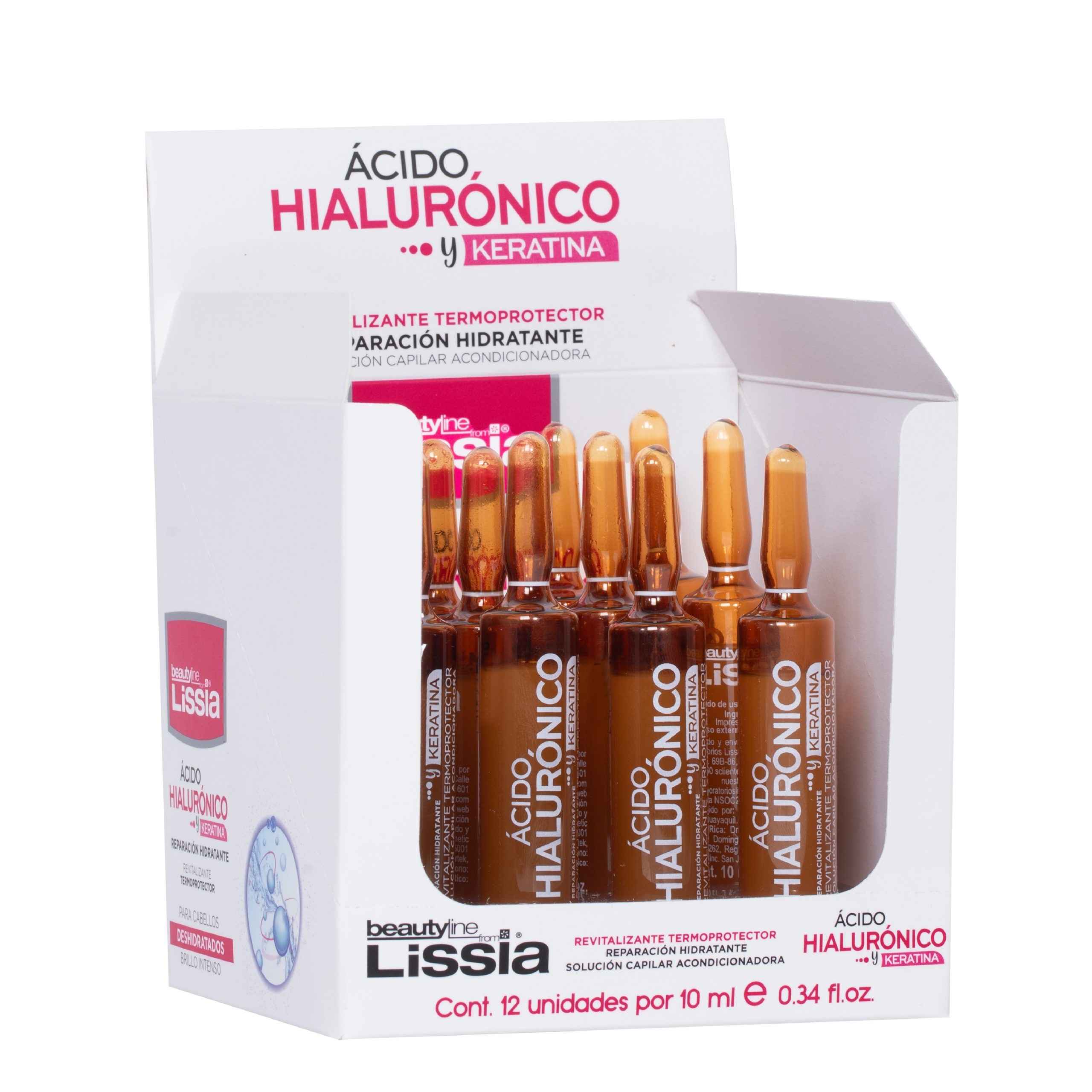 Ampolleta de Acido Hialuronico y Keratina de Lissia x 10ml
