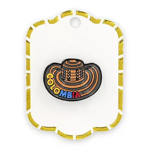 Pin metalico Sombrero Colombia PF-06