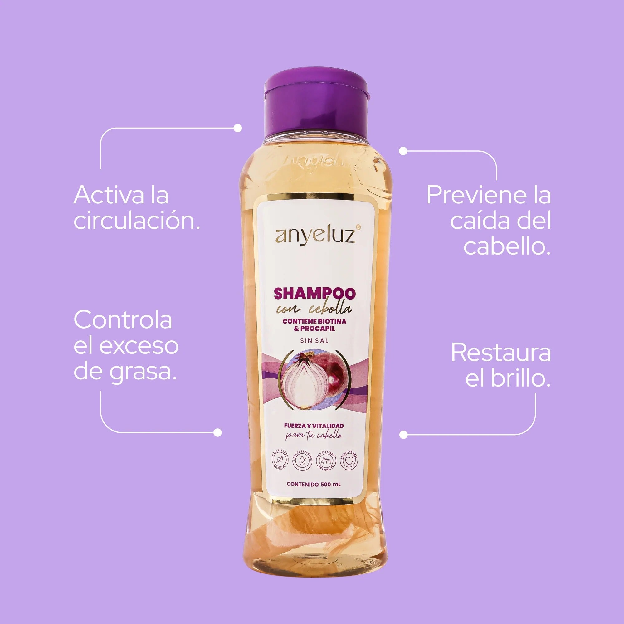 Anyeluz Onion Shampoo 500 ml