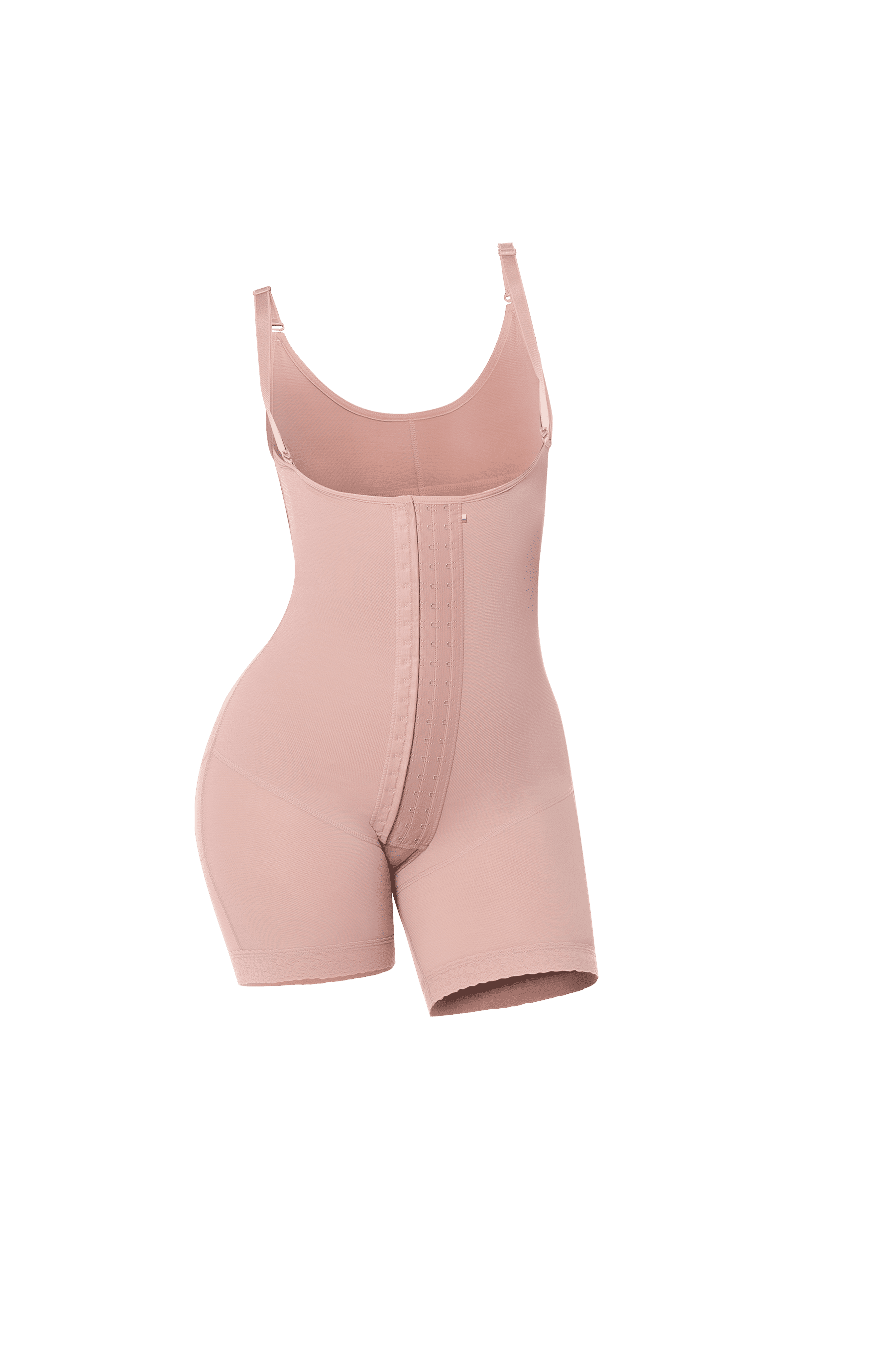 Curvia Faja Isabela con broche  media pierna Cocoa