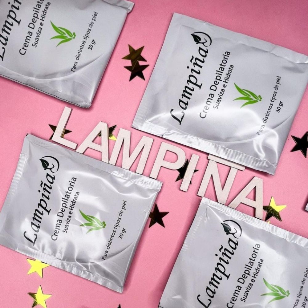 Lampina crema depilatoria Corporal 30gr -3 unid + Lampina Crema Depilatoria Facial Mujer - 3 unid / Lampina Combo 3+3 (6 pack)