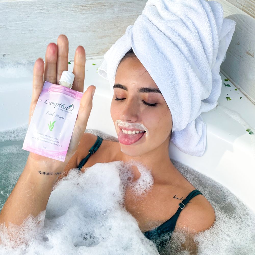 Lampina crema depilatoria Facial Mujer  15 gr (6 Pack)