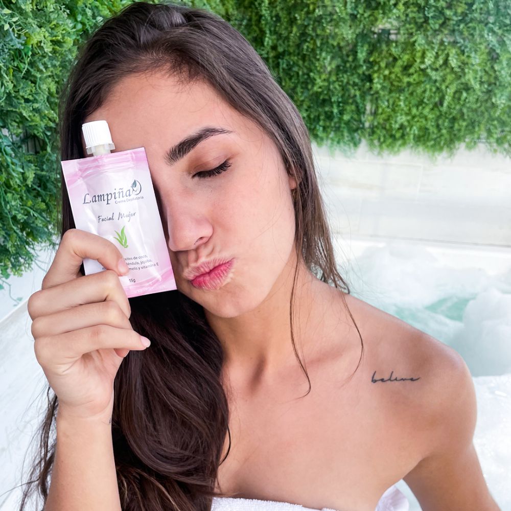 Lampina crema depilatoria Facial Mujer  15 gr (6 Pack)