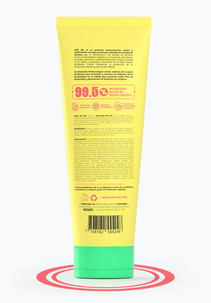 La Pocion Bite Me Suplemento Capilar de Banano 250mL