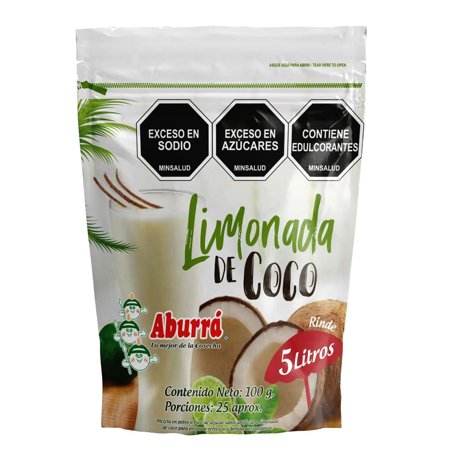 LIMONADA DE COCO ABURRA 5LT 100G