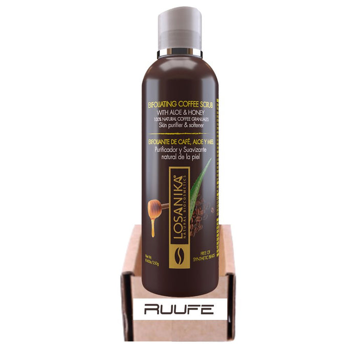 Coffee, Aloe and Honey scrub (500 ml) exfoliante de cafe losanika Scrub losanika exfoliate coffee scrub losanika products Exfoliating Body, Face, Hand, Foot Scrub exfoliante de cafe losanica (17.6 Oz)