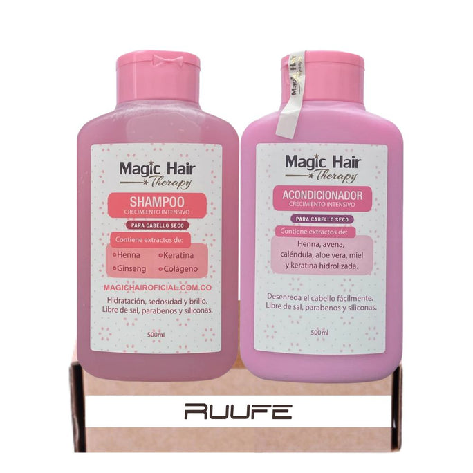 shampoo and conditioner set (2 pack) magic hair shampoo magic hair conditioner (No Brush)